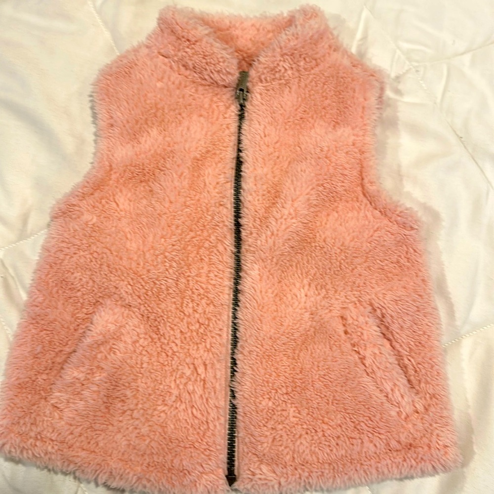 Old Navy Kids pink fleece vest